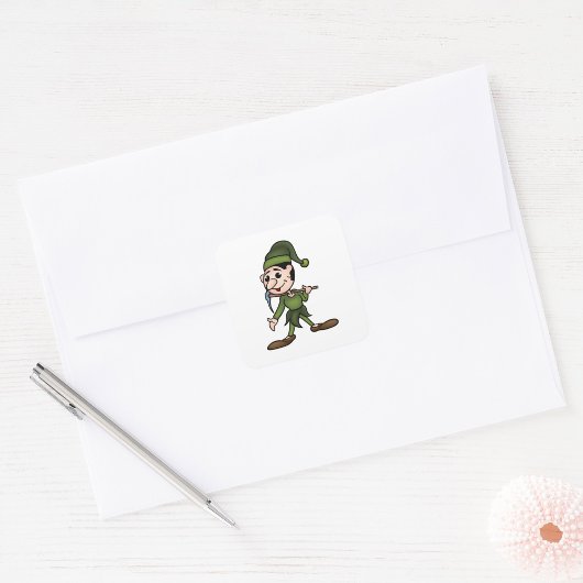 Green Dwarf Square Sticker