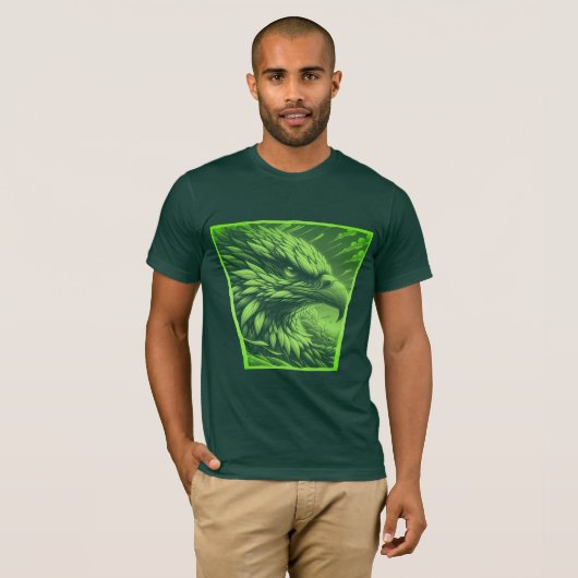 Green Eagle Naam Graphic T-shirt (Voorkant volledig)