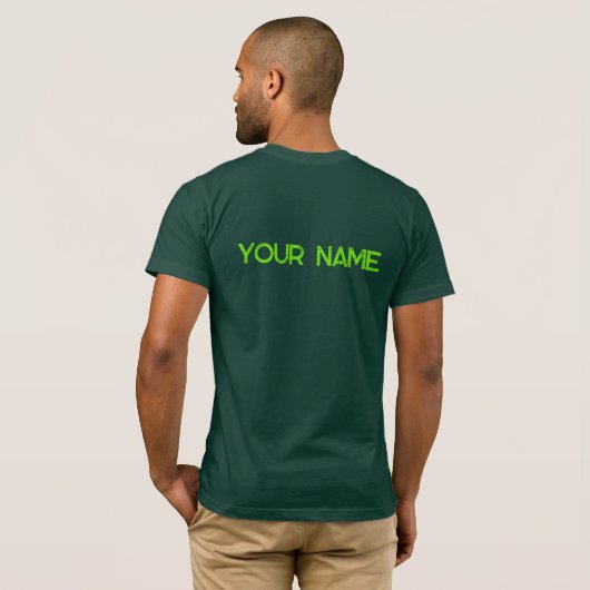 Green Eagle Naam Graphic T-shirt (Achterkant volledig)