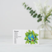 Green_Earth (2), Naam, Adres 1, Adres 2, Co.. Visitekaartje (Staand voorkant)