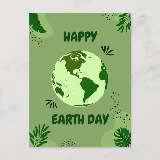Green Earth Day Briefkaart (Voorkant)