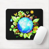 Green Earth Eco Friendly for Earth Day Muismat (Met muis)