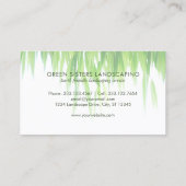 Green Earth Friendly Landscaping Visitekaartje (Achterkant)