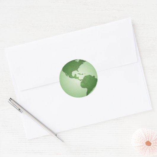 Green Earth Sticker (Envelop)