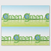 Green Earth World Cadeaupapier (Vlak)