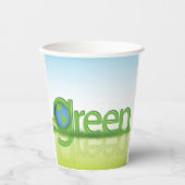 Green Earth World Papieren Bekers (Voorkant)