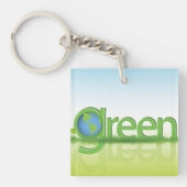 Green Earth World Sleutelhanger (Voorkant)