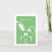 Green Easter Bunny Easter Kaarten (Voorkant)