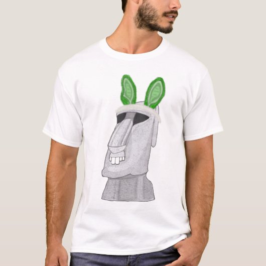 Green Easter (Island) Bunny T-shirt (Voorkant)