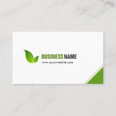 Green Ecology Bio - Elegant Organic Recyclable Visitekaartje (Achterkant)