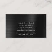 Green Economy Fern Organic Burgundy Metallic Black Visitekaartje (Achterkant)