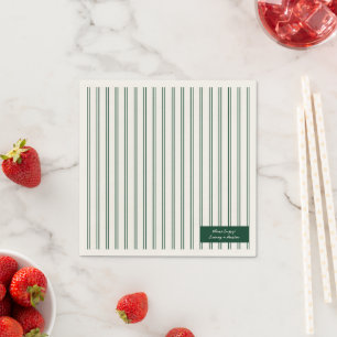  Green & Ecru servetten voor huwelijksreceptie