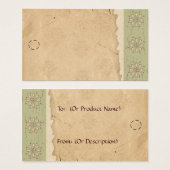 Green Edge Hang Label Visitekaartjes (Voorkant /achterkant)