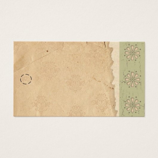 Green Edge Hang Label Visitekaartjes (Voorkant)
