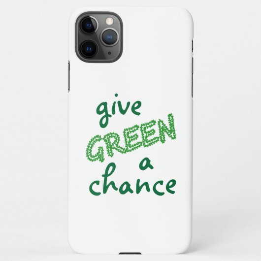 GREEN een kans geven iPhone Hoesje (Achterkant)