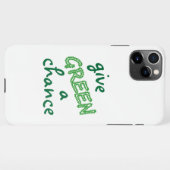 GREEN een kans geven iPhone Hoesje (Achterkant horizontaal)