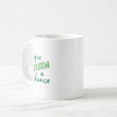 GREEN een kans geven Koffiemok (Voorkant links)