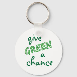 GREEN een kans geven Sleutelhanger