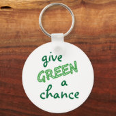 GREEN een kans geven Sleutelhanger (Voorkant)