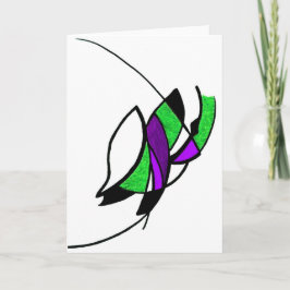 Green Egyptian Eye Wenskaart Kaart