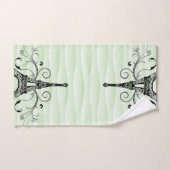 Green Eiffel Towel Flourish Towel Set Bad Handdoek (Handdoek)