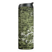 Green Eiffel Tower Grunge Thermal Tumbler Thermosbeker (Gedraaid links)