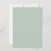 Green Eiffel Tower Rehearsal Dinner Invitation Kaart (Achterkant)