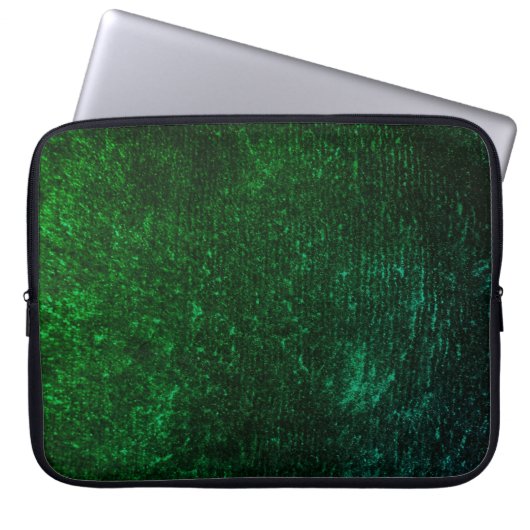 Green Electronics Bag Laptop Sleeve (Voorkant)