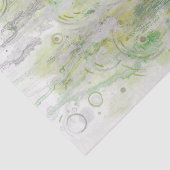 Green Elegant Abstract Decoupage Tissue Paper Tissuepapier (Detail)
