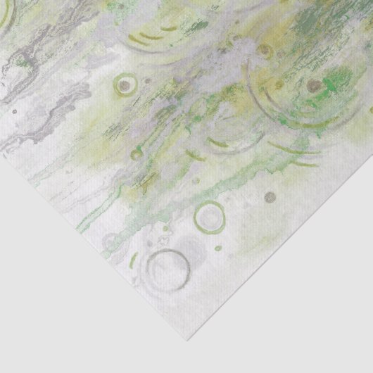 Green Elegant Abstract Decoupage Tissue Paper Tissuepapier (Detail)