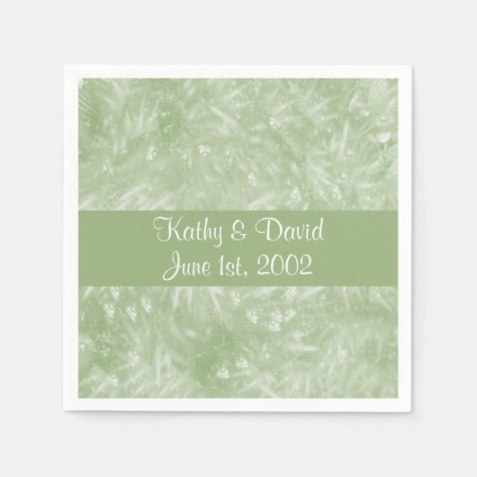 Green Elegant (bruiloft) Servet (Voorkant)