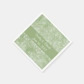 Green Elegant (bruiloft) Servet (Hoek)