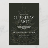 Green Elegant Christmas Holiday Party Kaart (Voorkant)