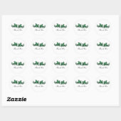 Green Elegant Dragons Dank u Stickers (Vel)