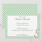 Green Elegant Easter Brunch Uitnodiging (Voorkant / Achterkant)