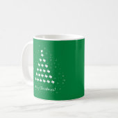 Green Elegant Texas kerstboomkoffie Mok (Voorkant links)