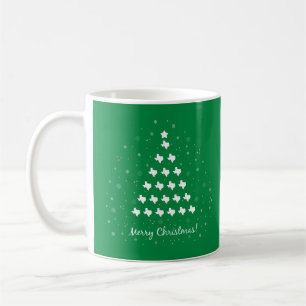Green Elegant Texas kerstboomkoffie Mok