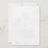 Green Elegant Wedding Invitation Kaart (Achterkant)