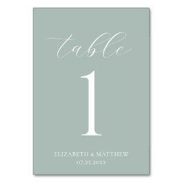 Green Elegant Wedding Kaart