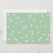 Green Elephant Baby shower per Mail uitnodiging (Achterkant)