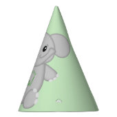 Green Elephant Birthday Party Feesthoedjes (Rechts)