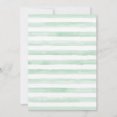 Green Elephant verjaardagsfeestje uitnodiging (Achterkant)