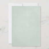 Green Elephants Modern Baby Sprinkle Invitations Kaart (Achterkant)