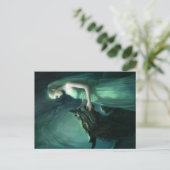 Green Elf en Dragon Briefkaart | Fantasiekunst (Staand voorkant)