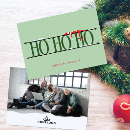 Green Elf Shenanigans Corporate Christmas Kaart