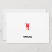 Green Elf Shenanigans Corporate Christmas Kaart (Achterkant)