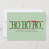 Green Elf Shenanigans Personeel Kerstfeest Kaart (Voorkant)