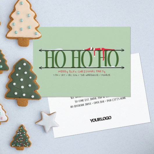 Green Elf Shenanigans Personeel Kerstfeest Kaart