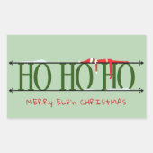 Green Elf Shenanigans Rechthoekige Sticker (Voorkant)