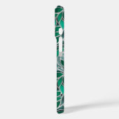 Green Emeral Silver-patroon Case-Mate iPhone Case (Achterkant / Links)